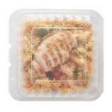 CLAMSHELL 40oz 9"sq 3"h MW PLASTIC CLEAR 50/cs