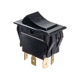 Allpoints 42-1029 Rocker Switch, on/off/on, double pole, double throw, 1/4" tab terminals, 125/277v