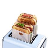 TOASTER BAG 7-1/2x6-3/4" MED PTFE/ FIBERGLASS KRAFT 10/cs