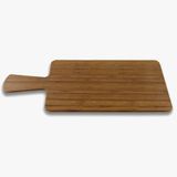 SERVING BOARD 12"X7X.5" RECT 4.5"HDL MEL BAMBOO 6EA/CS
