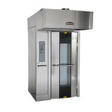 Baxter OV500G1-EE Rotating Rack Oven, gas, curved front, holds (1) single rack, programmable digital controls, auto rack lift, Advance Tabco Controls with