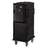 Cambro UPCHT800110 Ultra Camcart Black Electric Hot Top, Passive Bottom Food Holding Cabinet