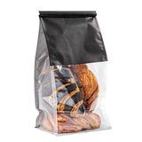 TIN TIE BAG 5-1/4x4-1/4x11-1/4 COTTON PAPER/ PET BLACK 100/cs
