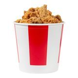 BUCKET CHICKEN w/ LID 170oz PAPER RED & WHITE 100/cs