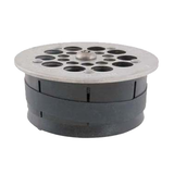 Allpoints 102-1167 Drain Lock, floor 4" D, 4-3/8" OD, hybrid, includes T45 screws, plastic body, sta