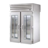 TRUE STA2RRT-2G-2S SPEC SERIES Roll-thru Refrigerator, stainless steel front & sides, (2) glass doors front, (2) stainless steel doors rear, locks