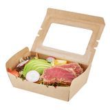 TAKEOUT 21oz 6-1/4x4" HINGE PAPER KRAFT 200/cs