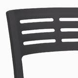 Grosfillex US637017 Vogue Stacking Side Chair, indoor/outdoor use, contoured, slotted resin back, resin seat and frame, UV resistant, recyclable