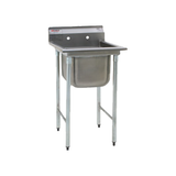 Eagle 314-18-1-X 314 Series Sink, one compartment, 25-1/2"W x 31-3/4"D, 304 stainless steel construction, 18" wide x 24" front-to-back x 13-1/2" deep