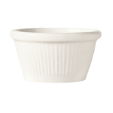BEDROCK RAMEKIN 2oz FLUTED RND 2-3/4x1-1/2 BRIGHT WHITE 36/cs