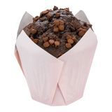 BAKING CUP 4oz 3-1/4"dia TULIP PAPER PINK 200/cs