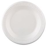 PLATE 10-1/4"dia FOAM PS LAMINATED WHITE 500/cs