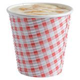 HOT CUP 8oz PAPER SPIRAL WALL PICNIC PRINT 25/cs