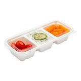 FLAT LID 9-1/4x4" F/ BAGASSE CATERING PET CLEAR 100/cs