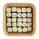 SUSHI CONTAINER 45oz 7"sq PAPER KRAFT 100/cs