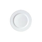 SIMPLICITY SLIMLINE PLATE WR 10"dia CERAMIC WHITE 2dz/cs