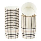BAKING UP 6oz 2-3/4dia SCALLOP PAPER PLAID 200/cs