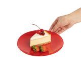 PLATE 7-1/2"dia 1/2"h MODERNA PLASTIC RED 200/cs