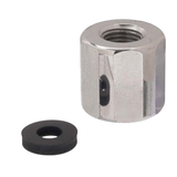 Allpoints 113-1139 Pre-Rinse Adaptor Hose, 1" L, 1/4" -18 female thread, 1" OD, stainless steel, lea