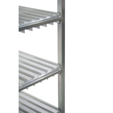 New Age 96707 Tray Drying Rack, mobile, 4 tray levels, 192 tray capacity