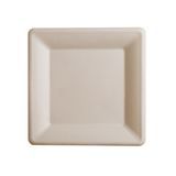 PLATE BAGASSE CONSERVEWARE TAN NO PFAS 10-1/4" SQUARE 250/cs