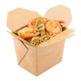 TAKEOUT NOODLE BOX 8oz SQUARE 2x2" PAPER KRAFT 200/cs