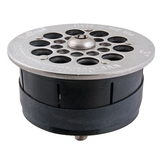 Allpoints 102-1166 Drain Lock, floor 3" D, 3-3/8" OD, hybrid, includes T45 screws, plastic body, sta