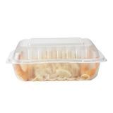 CLAMSHELL 47oz 9"sq 3-1/2"h MW PLASTIC CLEAR 50/cs