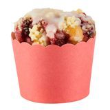 BAKING CUP 3oz 2-1/2"dia MINI SCALLOP PAPER RED 200/cs