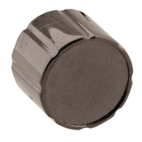 Allpoints 22-1478 Push Knob, left, 25/32" D x 1-1/16" OD, 9/32" D stem, black, plastic