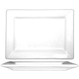 PLATTER 8"X5-7/8" RECTANGULAR ELITE BRIGHT WHITE 3DZ/CS
