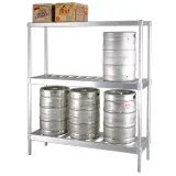 New Age NS933 Keg Rack, (6) 1/2 barrel keg capacity or (18) 1/6 barrel keg capacity