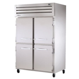 TRUE STA2R-4HS-HC SPEC SERIES Refrigerator, Reach-in, two-section, stainless steel front & sides, (4) stainless steel half doors with locks