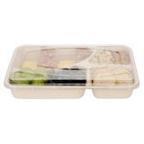 FLAT LID 11-1/4x8-1/2" F/ TOGO TRAY PET CLEAR 100/cs