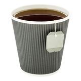 HOT CUP 8oz PAPER RIPPLE WALL GRAY 25/cs