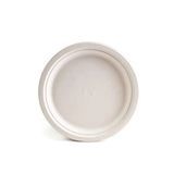 PLATE COMPOSTABLE FIBER PFAS FREE 10"dia WHITE 500/cs