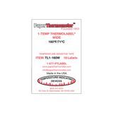 PAPER THERMOMETER THERMOLABEL 1-TEMP 160 DEF F (16/PACK)