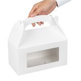 GABLE BOX w/WINDOW GREASEPROOF 9-1/2x5x5" PAPER WHITE 100/cs