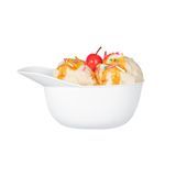BASEBALL HELMET ICE CREAM BOWL 8oz 2-1/2"h PLASTIC WHT 10/cs