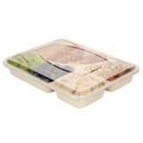 FLAT LID 11-1/4x8-1/2" F/ TOGO TRAY PET CLEAR 100/cs