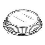 DOME LID PET FOR 10-1/4" PLATE CLEAR 200/cs FITS DART&GENPAK