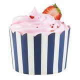 BAKING CUP 10oz 3-1/2"dia SCALLOP PAPER BLUE 200/cs