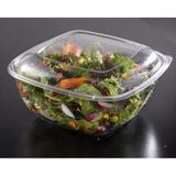 LID DOME F/80 160oz SQ BOWL PET 11"SQ 1.25"h CLEAR 50/cs