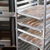 BAG BUN TRAY COVER W/ TIES HDPE 21x35x6" .6ml CLR 200/rl