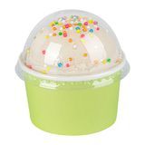 DOME LID F/ TOGO CUP 3oz 3"dia PET CLEAR 50/cs