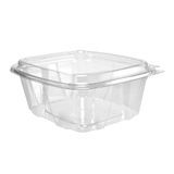 TAKEOUT CONTAINER TAMPER EVID DOME LID 7x6" PET CLEAR 200/cs