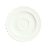 SILK SAUCER 6" 1-3/4" ROUND PORCELAIN WHITE ROYAL 36ea/cs