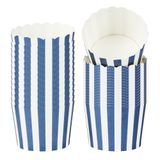 BAKING CUP 3oz 2-1/2"dia MINI SCALLOP PAPER BLUE 200/cs