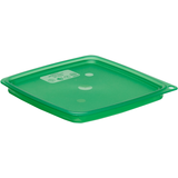 Secure food storage cover, lid freshpro pe f/ 2qt and 4qt camsquare transl green 6ea/cs for reliable daily service, Cambro SFC2FPPP265