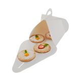LUNCH/ CAKE BOX 9"sq LARGE PAPER WHITE 100/cs